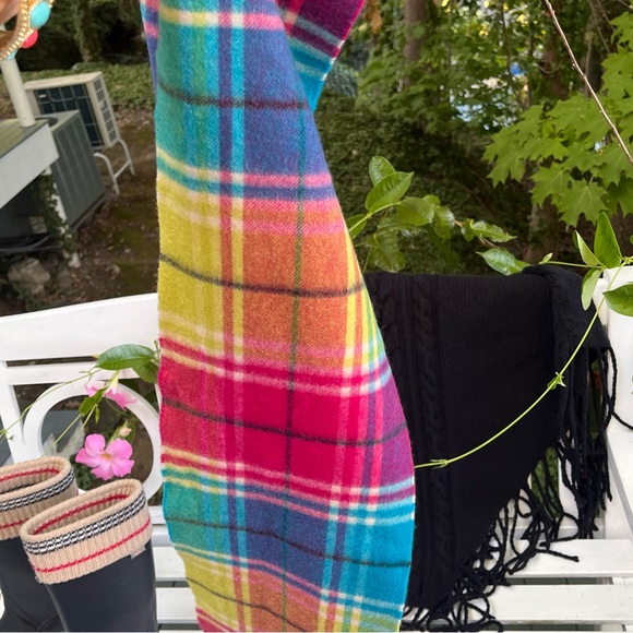 Burberry Cashmere Scarf Multicolored Check - Picture 4 of 8